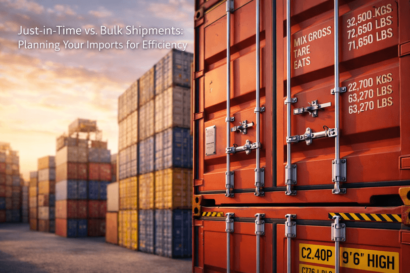 Just-in-Time vs. Bulk Shipments: Planning Your Imports for Efficiency