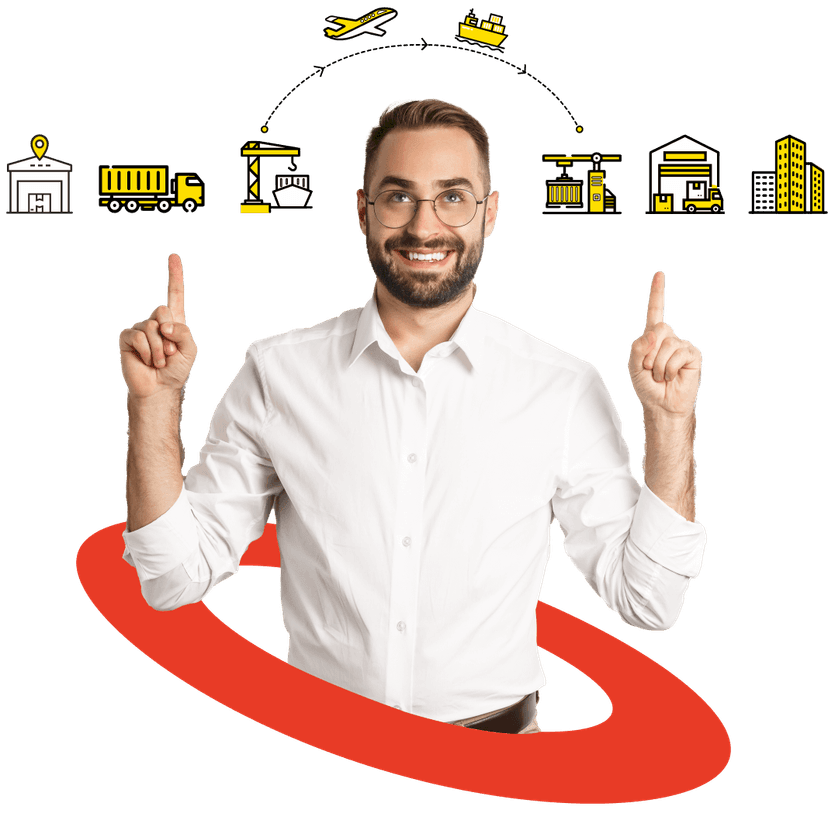 Người đàn ông nghĩ về lô hàng