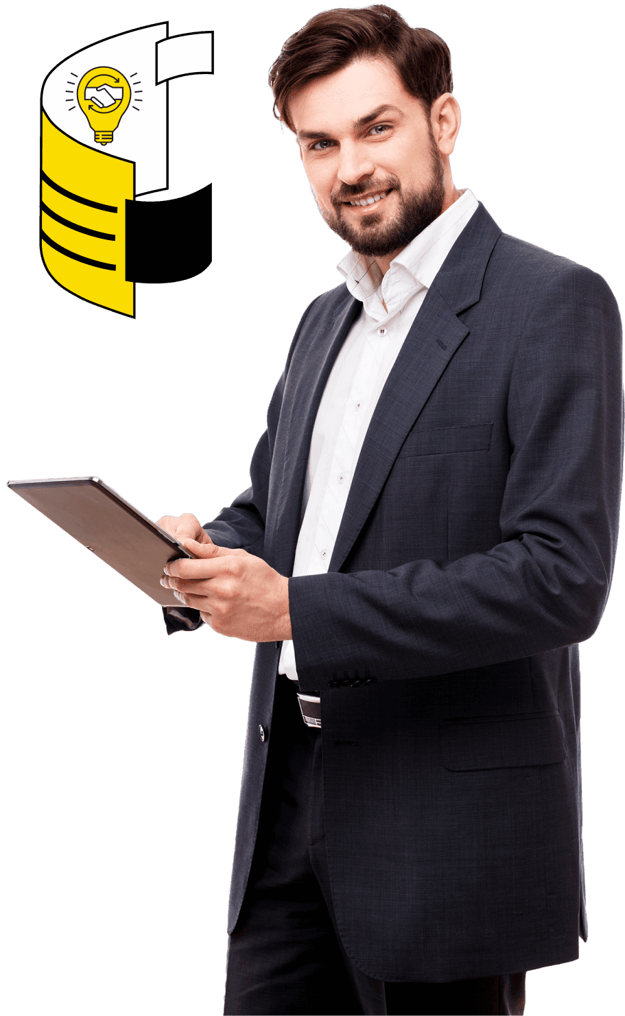 אדם שעובד על ניהול תזרים מזומנים