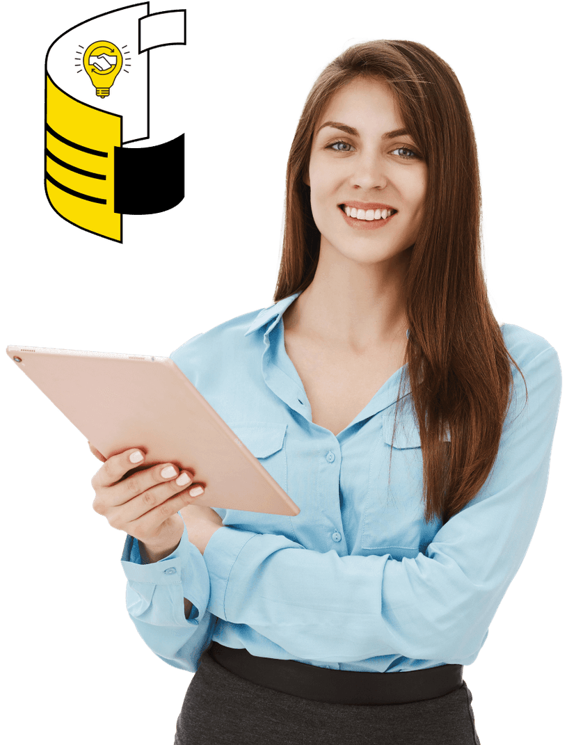 ילדה עם טאבלט